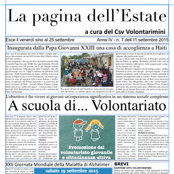 Ecco la nuova pagina dell’Estate