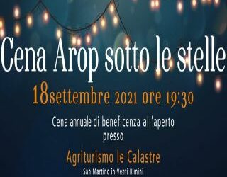 Cena Arop sotto le stelle