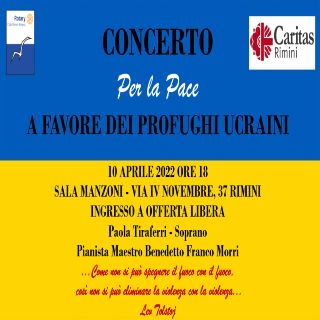 Concerto per la pace a favore dei profughi ucraini