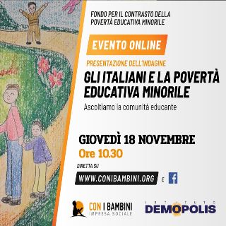 Gli italiani e la povertà educativa minorile