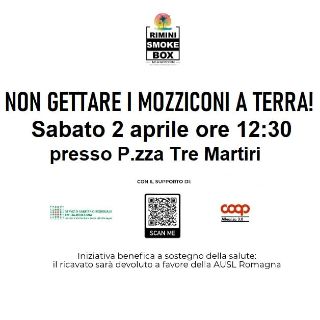 Non gettare i mozziconi a terra