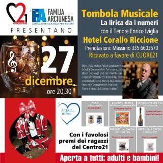 Tombola musicale Cuore21
