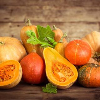 A cena con la zucca