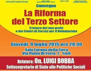 Forlì 9-7: incontro riforma Terzo settore