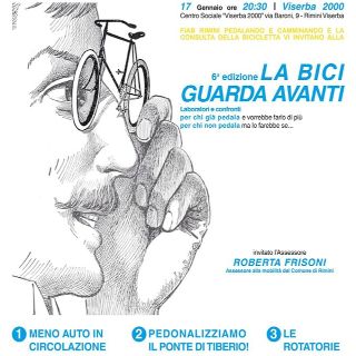 La bici guarda avanti