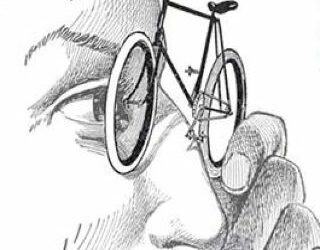 La bici guarda avanti