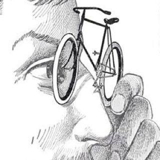La bici guarda avanti