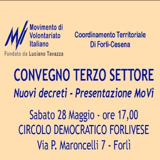 Convegno Terzo settore e MoVI