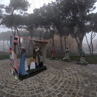 Un presepe di lana