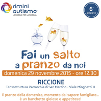 Pranzo benefit per Rimini Autismo