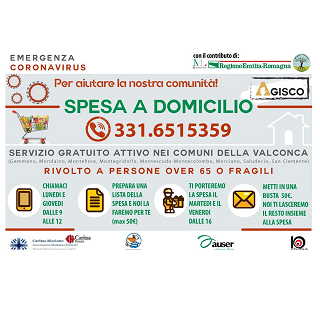 Spesa a domicilio in Valconca