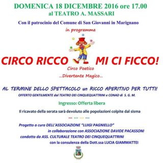 Circo ricco…mi ci ficco