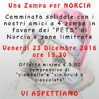 Una zampa per Norcia