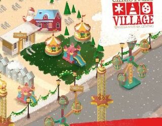 Beach Christmas Village