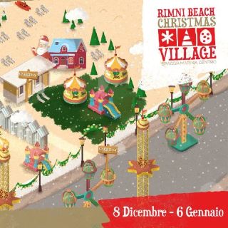 Beach Christmas Village