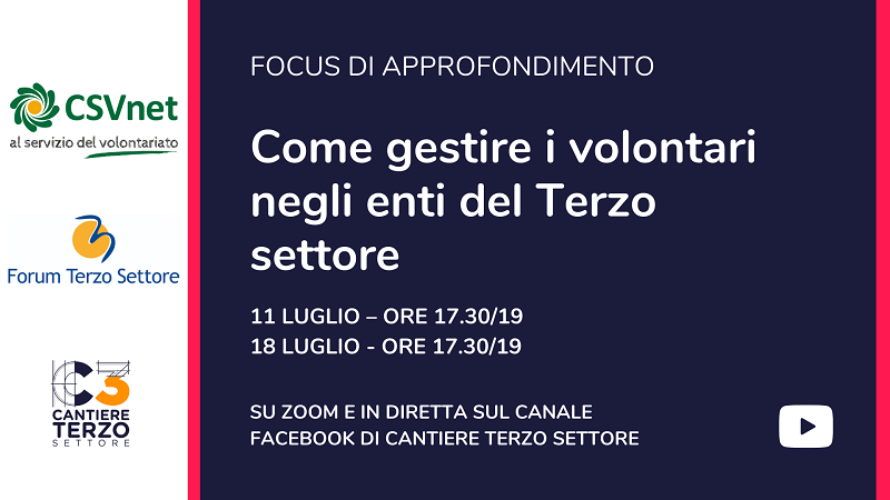 Ets: come gestire i volontari dopo la Riforma