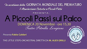 A piccoli passi sul palco