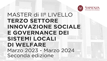 Master Terzo settore innovazione sociale e governance