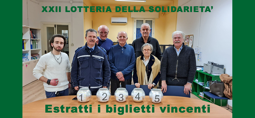 I biglietti vincenti della Lotteria della Solidarietà 2022/2023