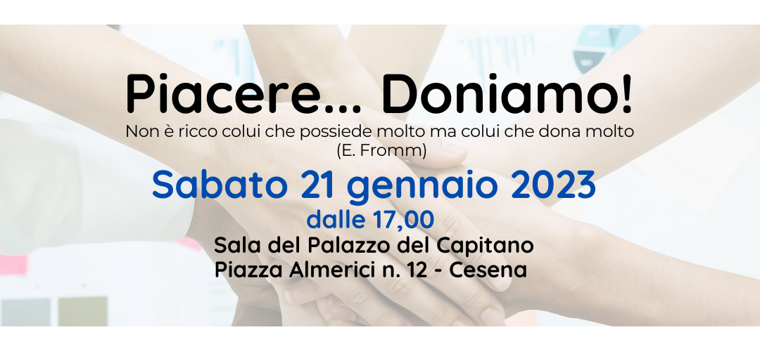 Piacere… Doniamo!