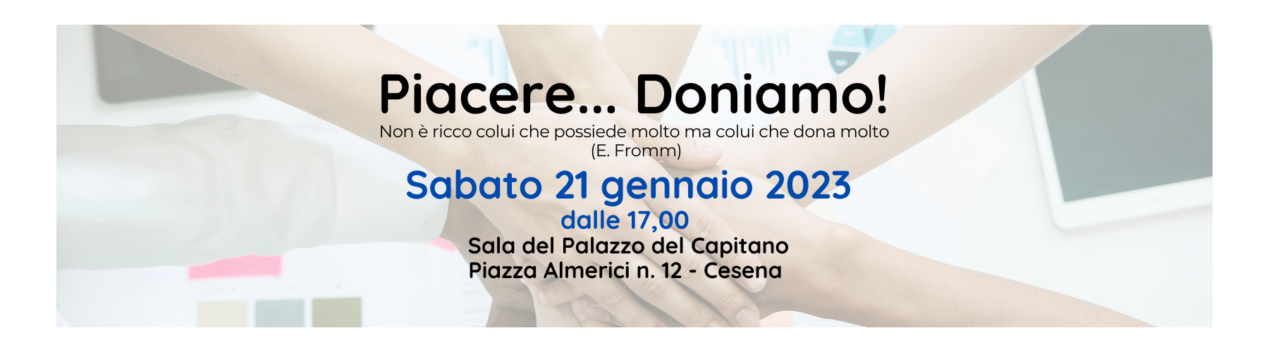 Piacere... Doniamo!