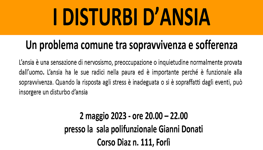 I disturbi d’ansia