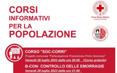 Primo soccorso: 2 corsi