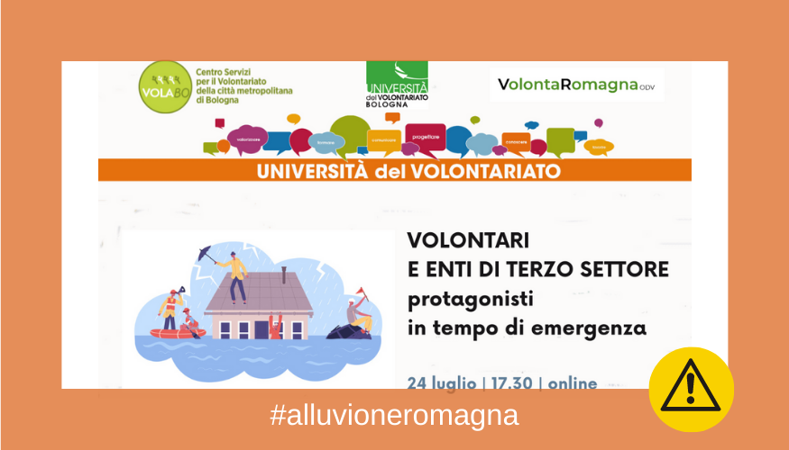Volontari e ets protagonisti in tempo di emergenza