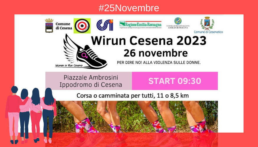 WIRun Cesena 2023 per dire no alla violenza