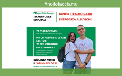 Servizio civile regionale straordinario per l’emergenza
