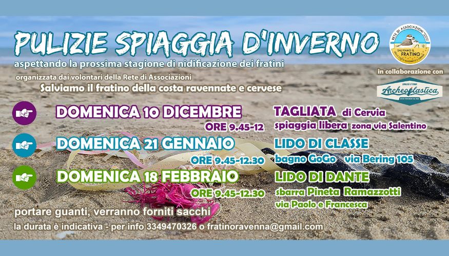 Pulizia invernale delle spiagge