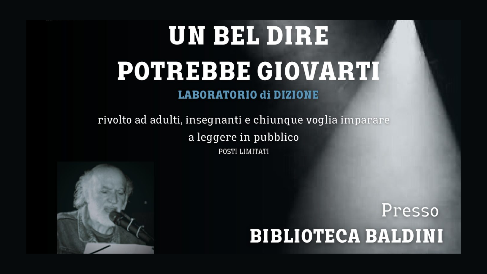 Locandina corso di dizione a Santarcangelo