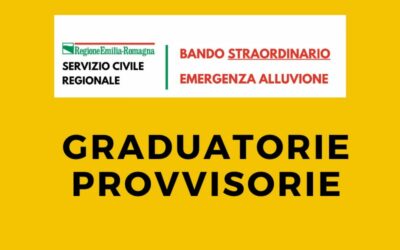 Graduatorie provvisorie servizio civile Regionale “Romagna mia”