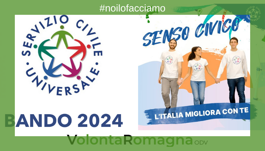 Servizio Civile Universale 2024   Riaperti I Termini   Volontaromagna