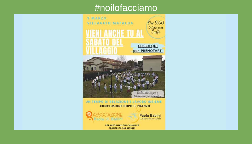 Volontari per il Villaggio Mafalda