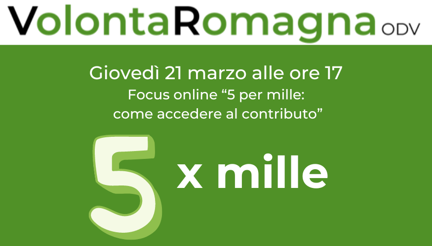 Focus online “5 per mille: come accedere al contributo”