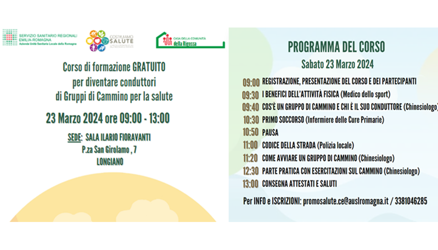 Corso per conduttori gruppi di cammino