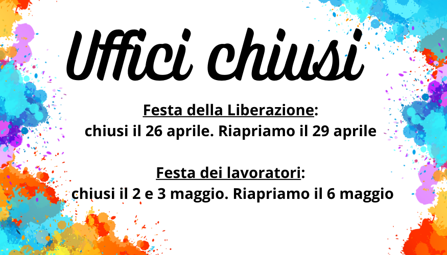 Chiusura uffici per festività