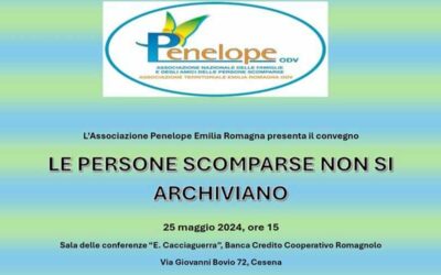 Le persone scomparse non si archiviano
