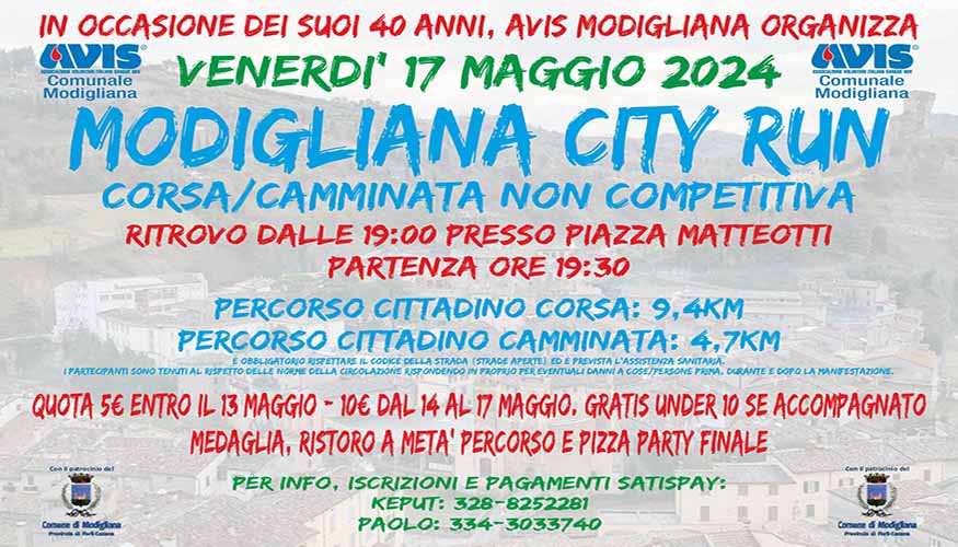 Modigliana City Run