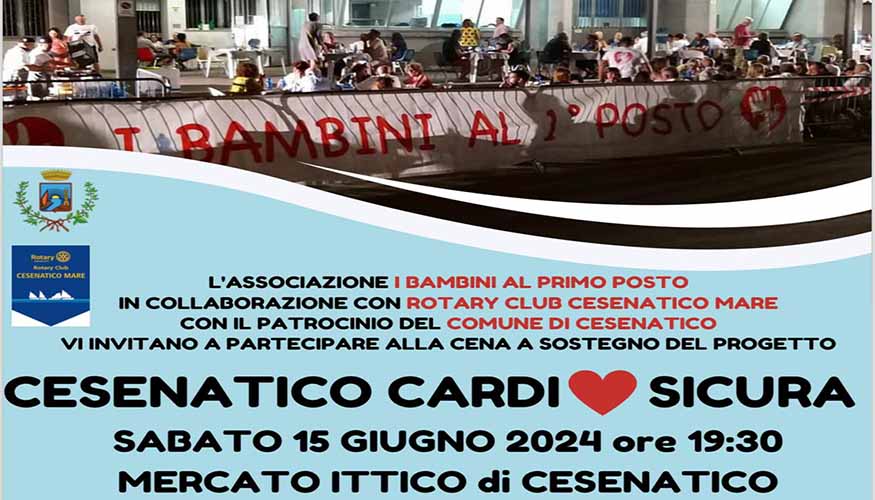Cena di beneficenza per progetto “Cesenatico Cardiosicura”