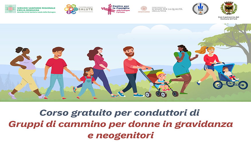 Conduttori di gruppi cammino per donne in gravidanza e neogenitori