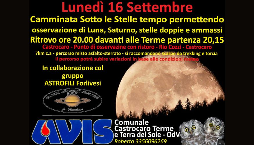 Camminata sotto le stelle