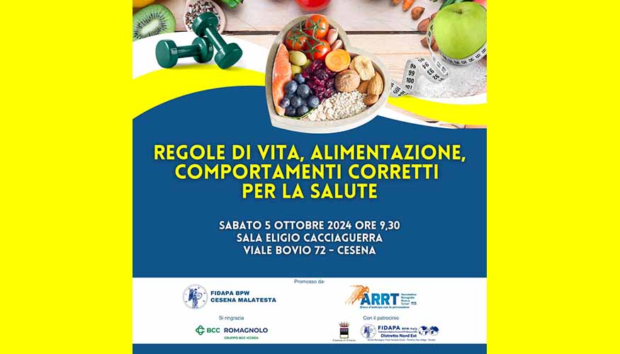 Regole di vita, alimentazione, comportamenti corretti per la salute