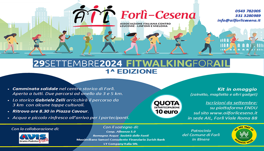 A Forlì Fitwalking per Ail