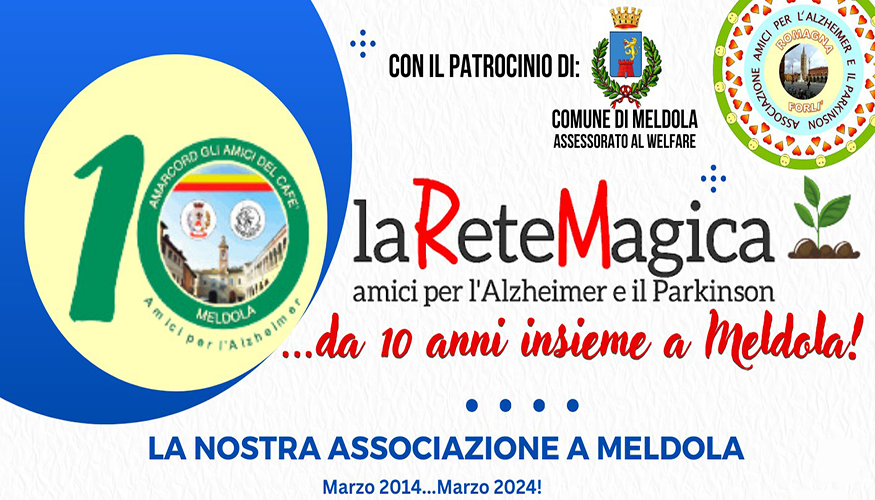 Da 10 anni insieme a Meldola