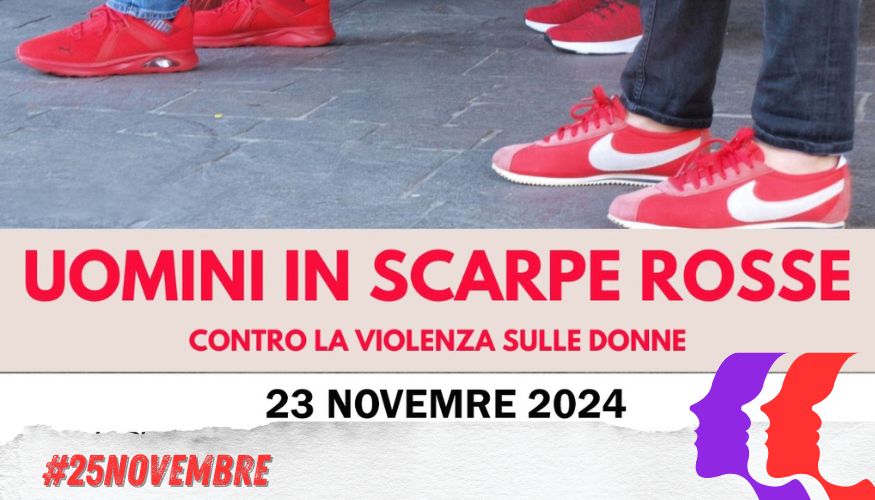 Uomini in scarpe rosse