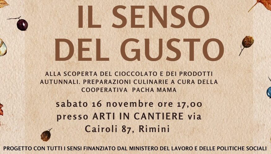 Locandina: Il senso del gusto.
