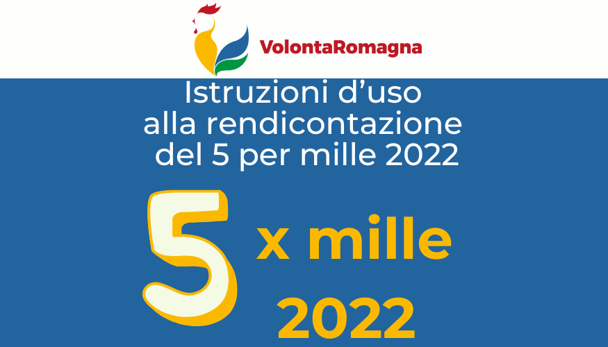 Rendicontazione del 5 per mille 2022