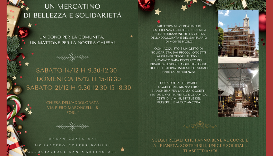 Un mercatino di bellezza e solidarietà